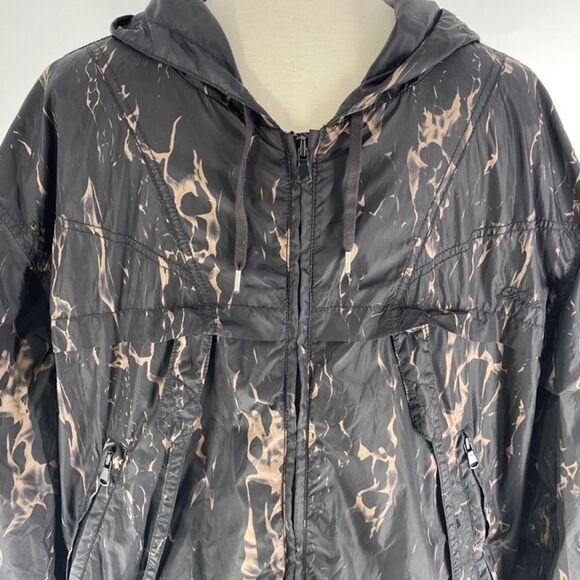 Diesel Oversized Windbreaker Jacket Black and Gold Runway Fashion Show - Picture 6 of 15